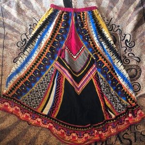 Forever 21 festival maxi skirt size M